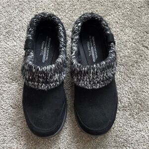 Skechers Women's Size 8 Modern Comfort Easing Going, Black and Gray Mules